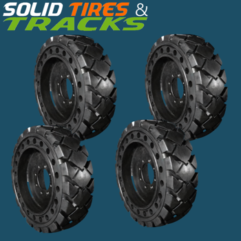 12x16.5 Solid Skid Steer Tire -Diamond Pattern