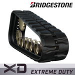 400x86x52 Bridgestone CTL Rubber Track- Block Pattern